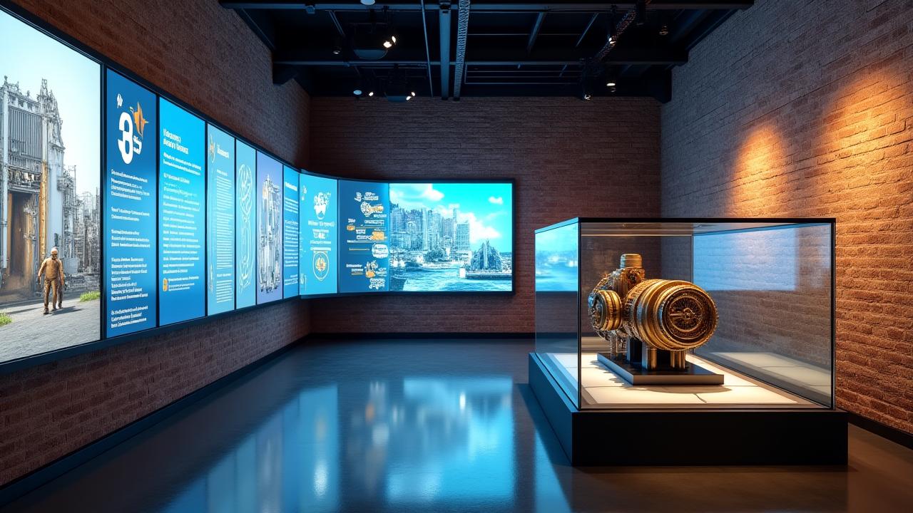 Interactive exhibit on electricity generation at Pigeon House Power Station